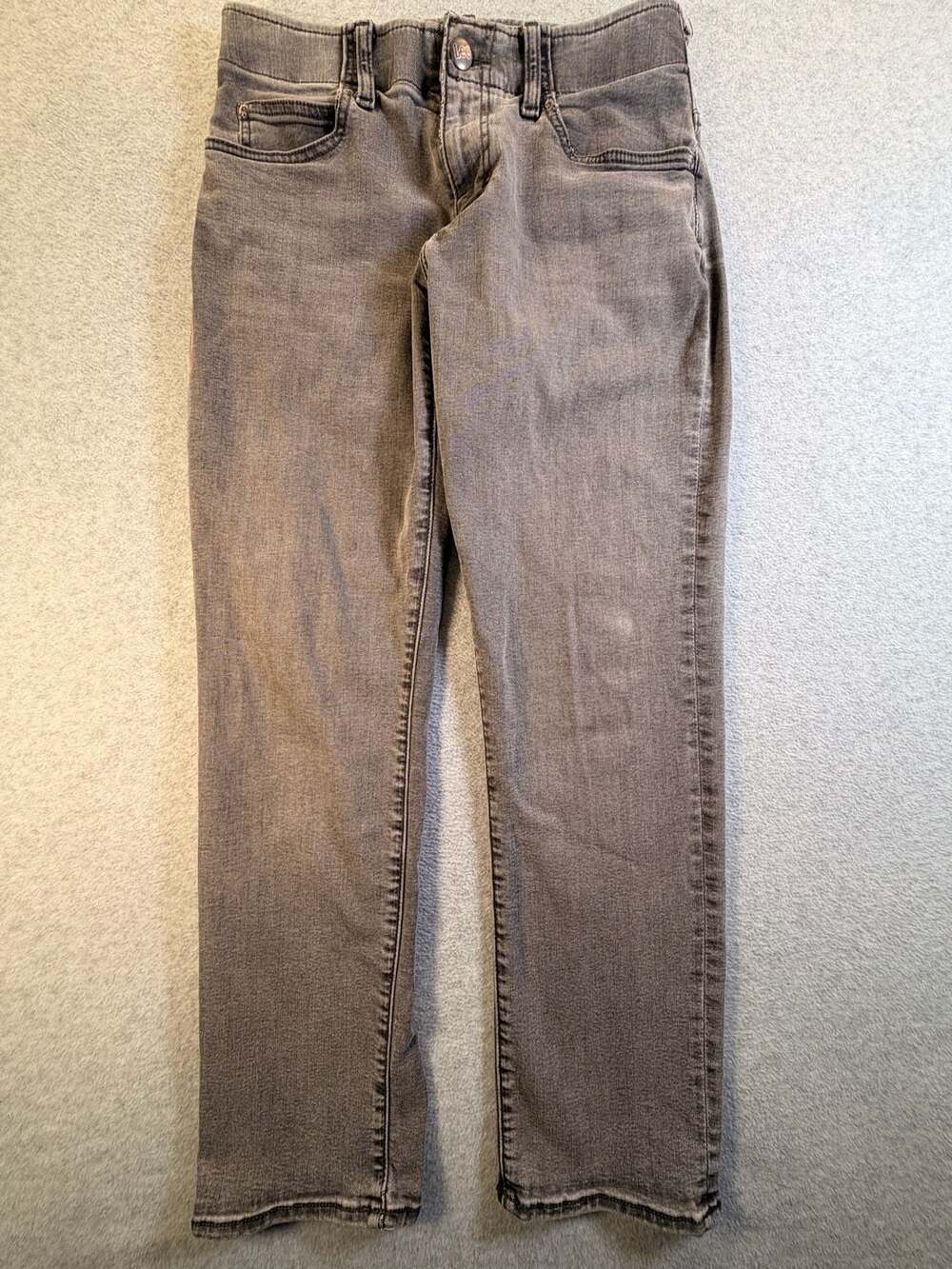 Lee Straight Taper Jeans Size 31x30 Gray Faded Denim